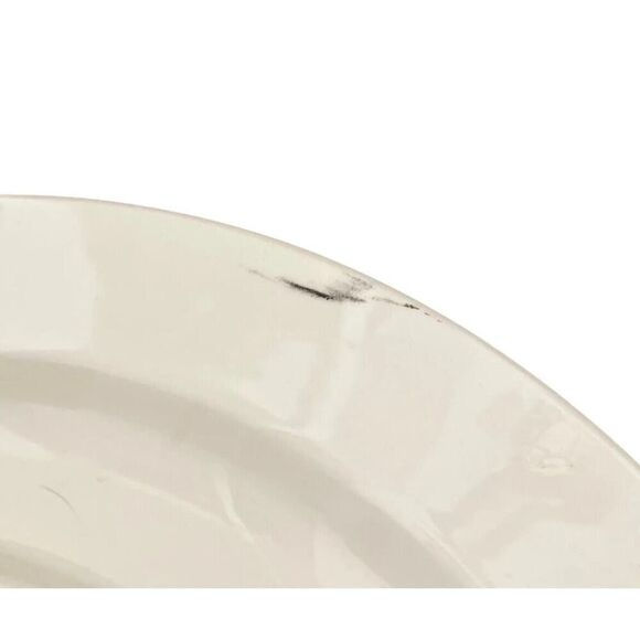 Pier 1 Dinner Plate Full Set X6 Green Band Blue Stripes Serveware Decor Dining - Picture 10 of 12